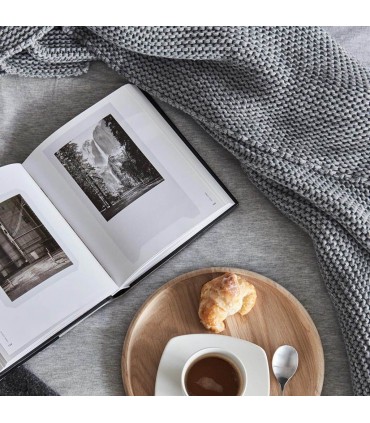 Thick and Soft Wool Blanket 130x180cm Coll. Stella Grey