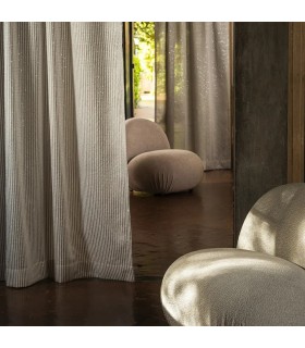 Elegant Refined and Modern Eyelet Curtain Collection Ilan Ecru  140x270cm