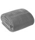 Soft quilted Bedcover Grey 220x240cm Milano