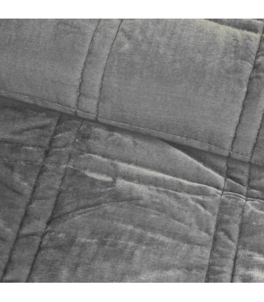 Soft quilted Bedcover Grey 220x240cm Milano