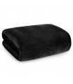 Elegant Double Bedcover Herringbone quilted  220x240cm Emma Black