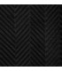 Elegant Double Bedcover Herringbone quilted  220x240cm Emma Black