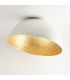 Moderna Lampada da Soffitto 35 cm Collezione Sfera Colore Bianco/Oro