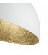 Moderna Lampada da Soffitto 35 cm Collezione Sfera Colore Bianco/Oro