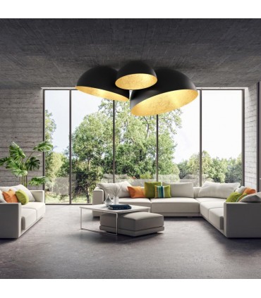 Modern Ceiling Lamp 70 cm Sfera Collection Color Gold