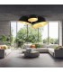 Moderna Lampada da Soffitto 35 cm Collezione Sfera Colore Nero/Rame