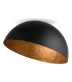 Plafonnier Moderne 35 cm Collection Sfera Couleur Noir/Cuivre