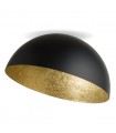 Moderna Lampada da Soffitto 50 cm Collezione Sfera Colore Nero/Rame