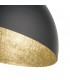 Moderna Lampada da Soffitto 35 cm Collezione Sfera Colore Nero/Oro