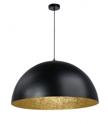 Lampe à Suspension au Design Moderne 50 cm Collection Sfera Couleur Noir/Or