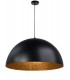 Modern Design Hanging Lamp 35 cm Sfera Collection Black/Cooper  Color