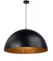 Lampada a Sospensione di Design Moderno 35 cm Collezione Sfera Colore Nero/Rame