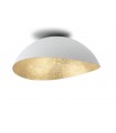 Plafonnier Design Moderne Collection Onda Grand Couleur Blanc/Or