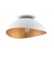 Modern Design Ceiling Lamp Onda Large Collection Color White/Cooper