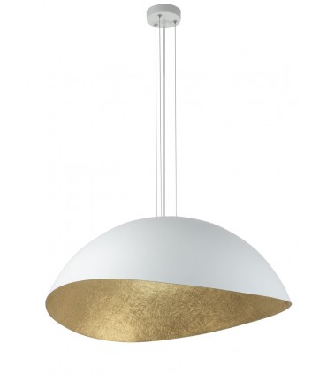 Hanging Lamp for Modern Interiors  Onda Large Collection Color White/Gold