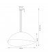 Hanging Lamp for Modern Interiors  Onda Large XL Collection Color White/Gold