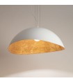 Hanging Lamp for Modern Interiors  Onda Large XL Collection Color White/Cooper