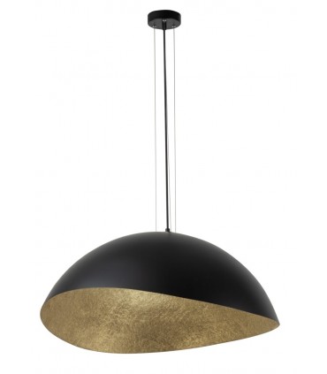 Lampe à Suspension pour Intérieurs Modernes Collection Onda Moyenne Couleur Noir/Or