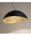 Lampada a Sospensione per Interni Moderni Collezione Onda Media Colore Nero/Oro