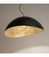 Lampada a Sospensione per Interni Moderni Collezione Onda Grande Colore Nero/Oro