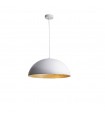 Lampada a Sospensione di Design Moderno 35 cm Collezione Sfera Colore Bianco/Rame