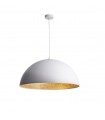 Lampada a Sospensione di Design Moderno 70 cm Collezione Sfera Colore Bianco/Rame