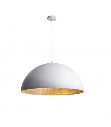 Lampada a Sospensione di Design Moderno 70 cm Collezione Sfera Colore Bianco/Oro