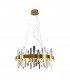 Wonderful Living Room Chandelier 60 cm Gold and Crystal Color  Lumia Collection