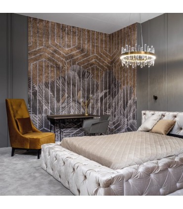 Wonderful Living Room Chandelier 60 cm Gold and Crystal Color  Lumia Collection