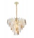 Lustre avec Feuilles de Verre 80 cm Collection Nature