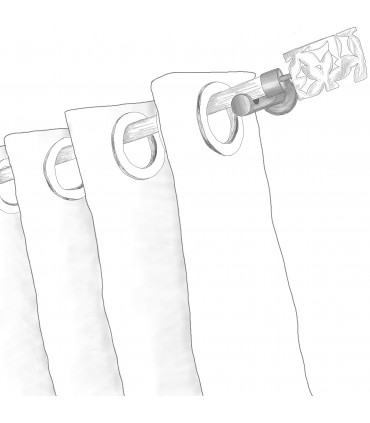 Rideau à Oeillets Olga 130 x 270 cm