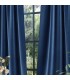 Tape Top Curtain 140x250cm Bel Velluto - Blue