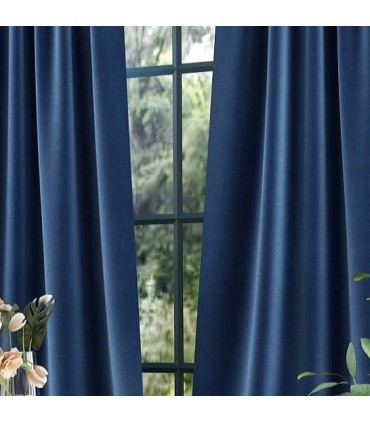 Tenda con Nastro 140x250 cm Bel Velluto - Blu