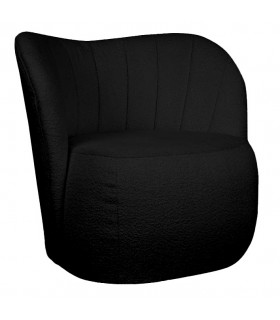 Black Modern Armchair, Bouclé - Milano