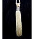 Ivory Tassel for Curtains with 2 crystals Cristina