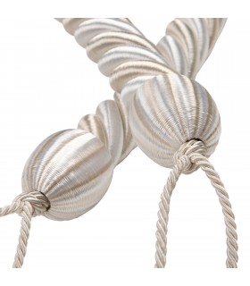 Modern Cord for Curtains VERA White - Ivory