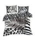 Black and White Bedding Set with Modern Motive 160x200cm