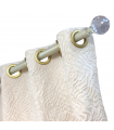 Eyelet Curtain Maria Ivory 140x270cm